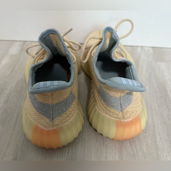 Yeezy x adidas Light Beige Knit Fabric Boost 350 V2 Linen Sneakers Sz 7 - Picture 5 of 11